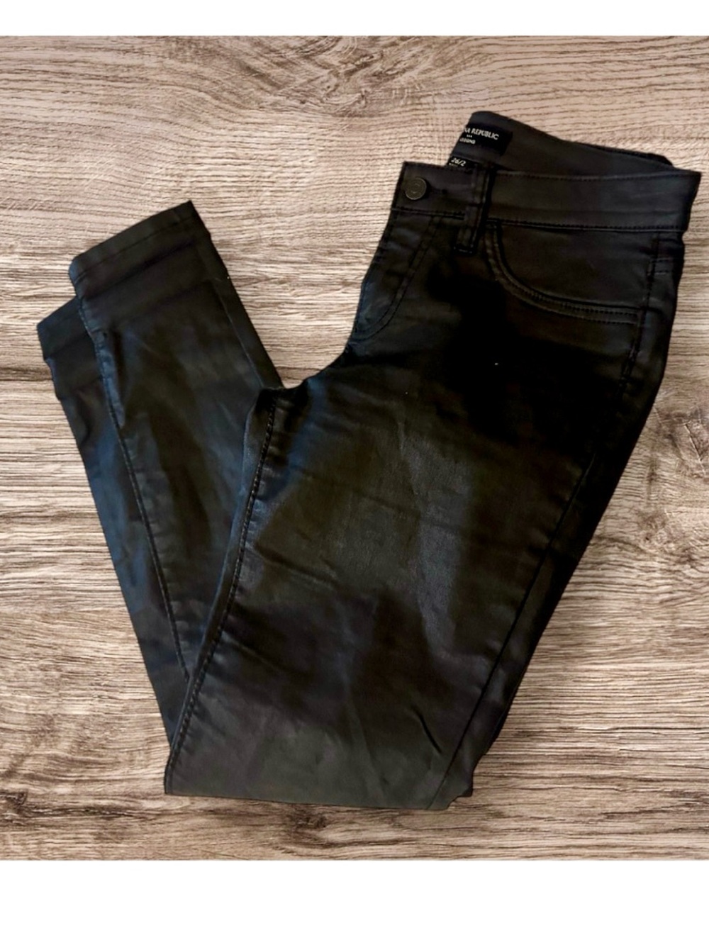 Banana Republic Black Faux Leather Legging Size 26/2